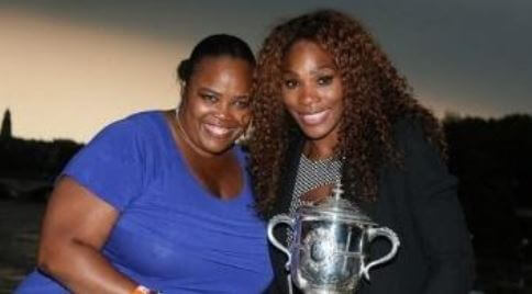 Isha Price with her sister, Serena Williams.